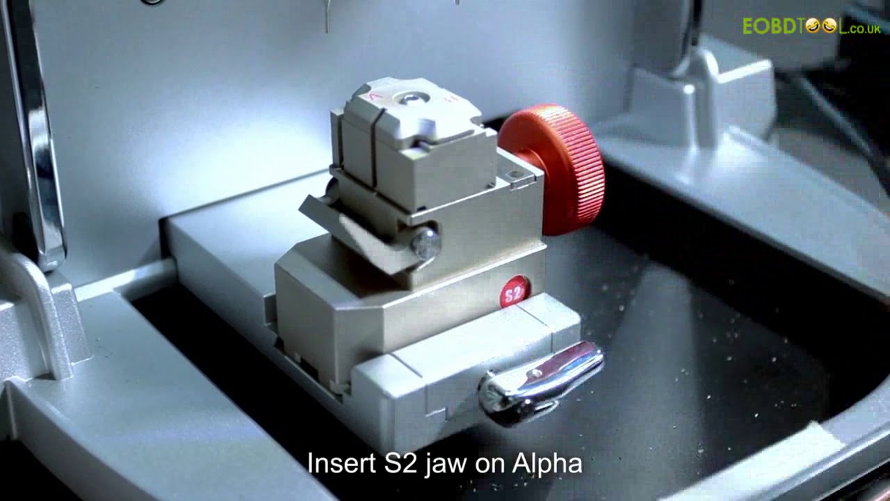 How to Calibrate S2 Jaw（Single Standard Key Jaw） on Alpha Automatic Key Cutting Machine