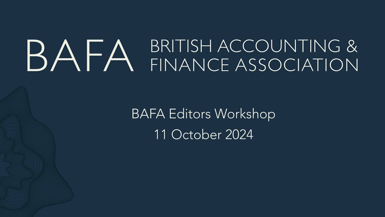 BAFA Editors Workshop (2024)