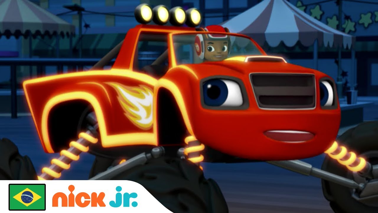 Blaze e os Monster Machines | Corridas Noturnas de Blaze | Nick Jr. em Português