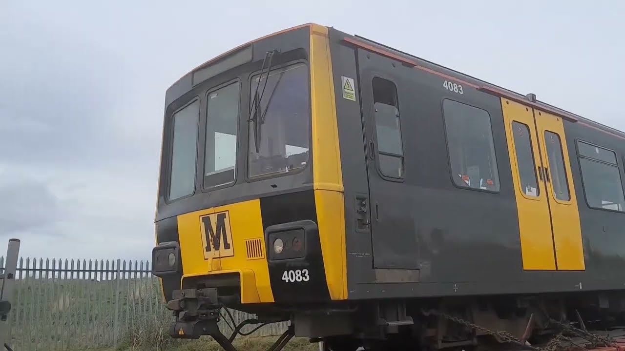 Tyne and Wear Metrocar 4083 leaves Howdon Depot for Scrap (05/10/23)