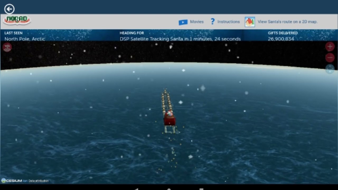 Santa tracker Christmas Eve is 2024