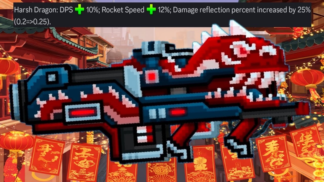 Pixel Gun 3D - Harsh Dragon Buff Gameplay 