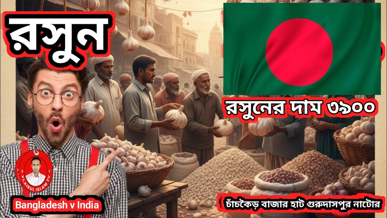 আজকের রসুনের দাম বৃদ্ধি | ০৩-০২-২৬ | চাঁচকৈড় বাজার | গুরুদাসপুর নাটোর