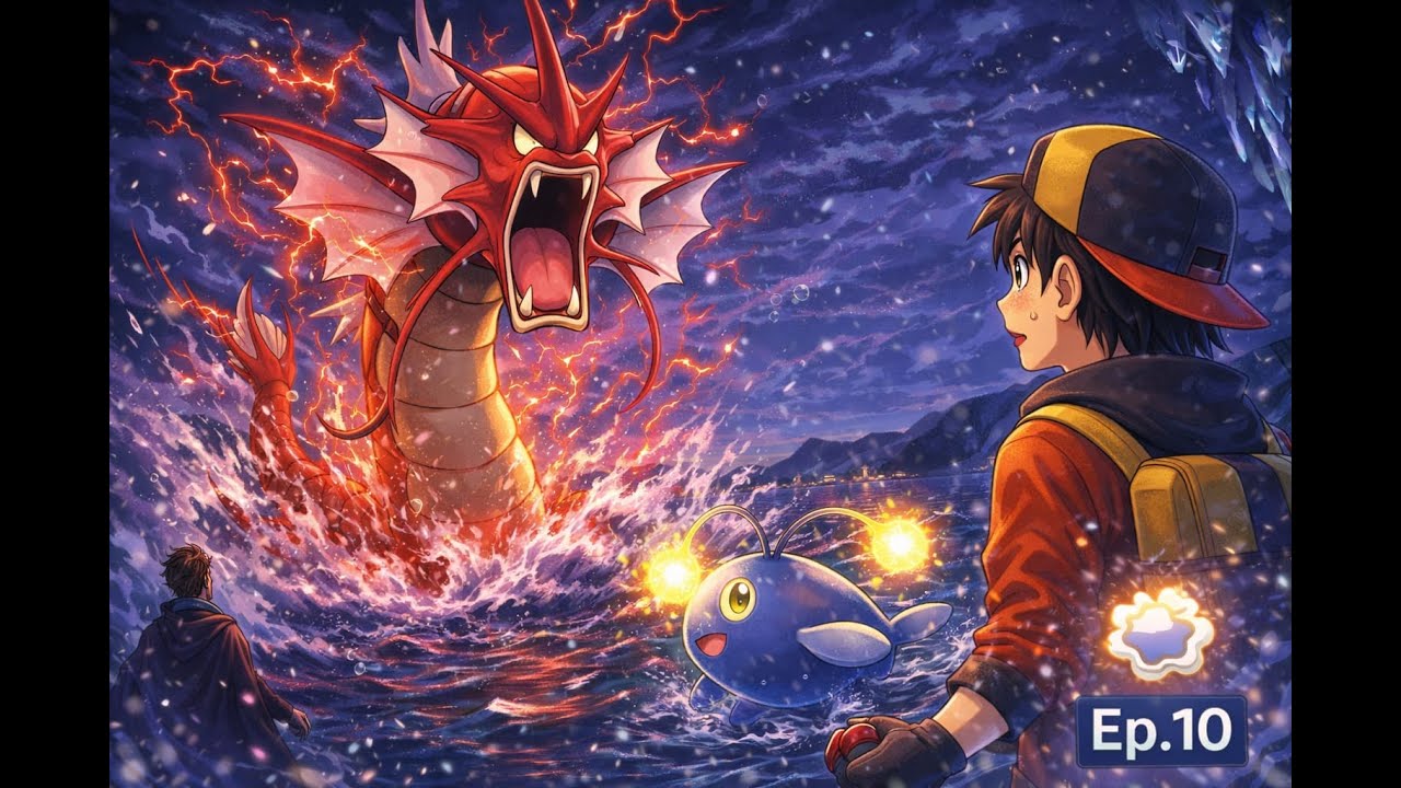 The Gyarados Appears! | Pokémon Crystal – Episode 10