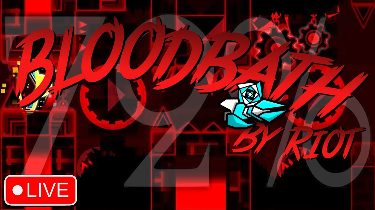 72% | BEATING BLOODBATH LIVE (Extreme Demon) [GD]