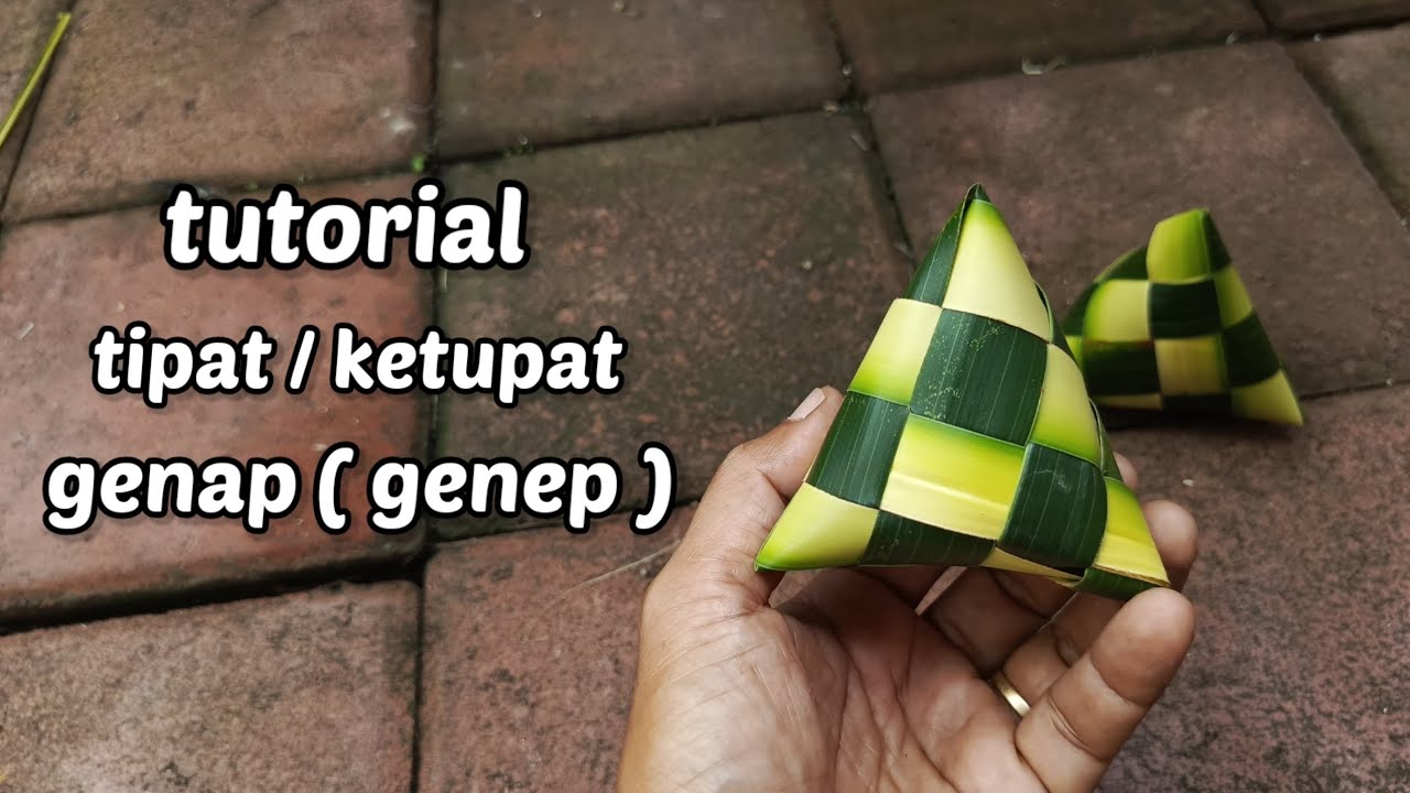 Cara membuat tipat/ketupat genap(genep)