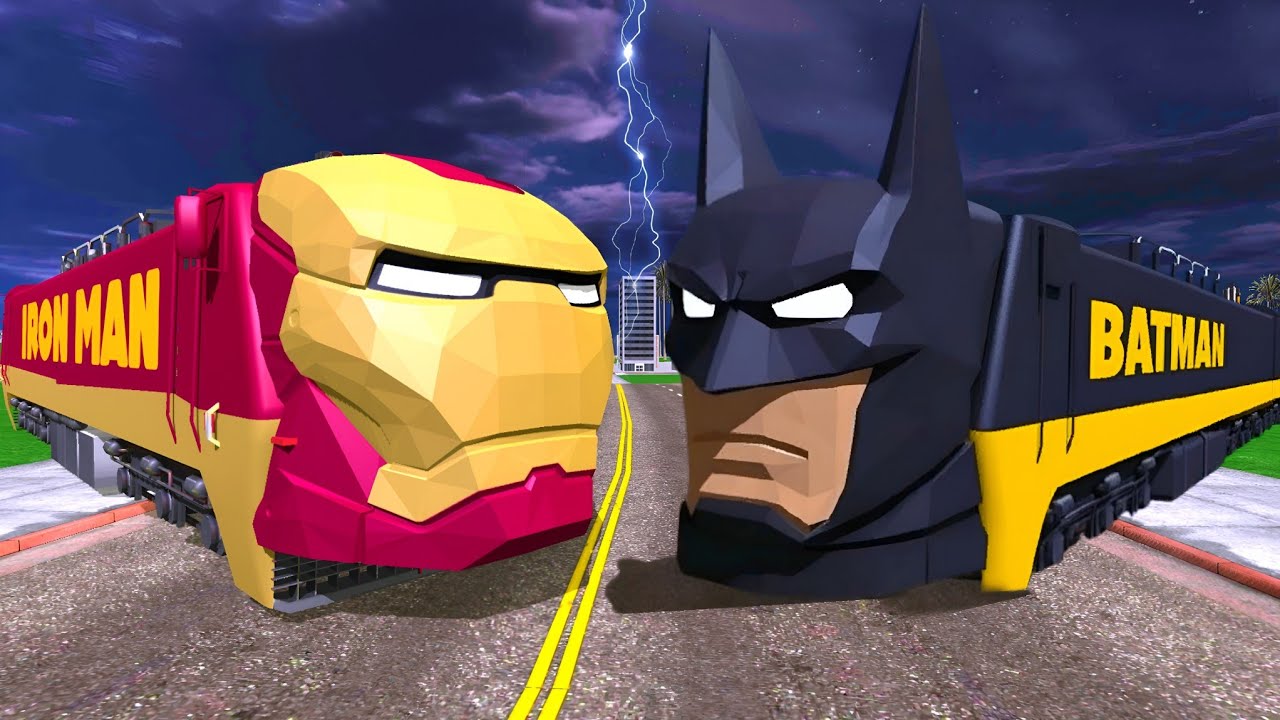 Batman Train attack Haunted Ironman Train in Indian Bikes Driving 3d
