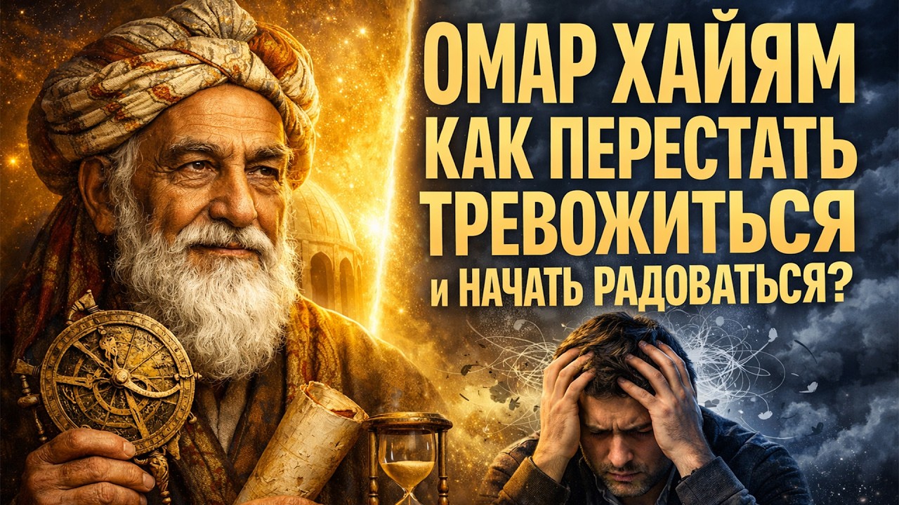 ОМАР ХАЙЯМ: Как ПЕРЕСТАТЬ Тревожиться и начать Радоваться? 5 МУДРОСТЕЙ, которые заменят ПСИХОЛОГА!
