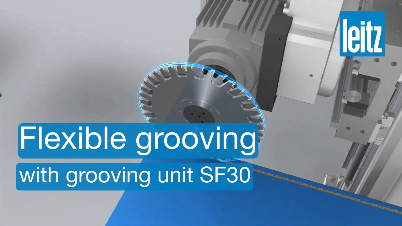 Leitz adjustable grooving cutter - Grooving in batch size 1 on Homag throughfeed machines