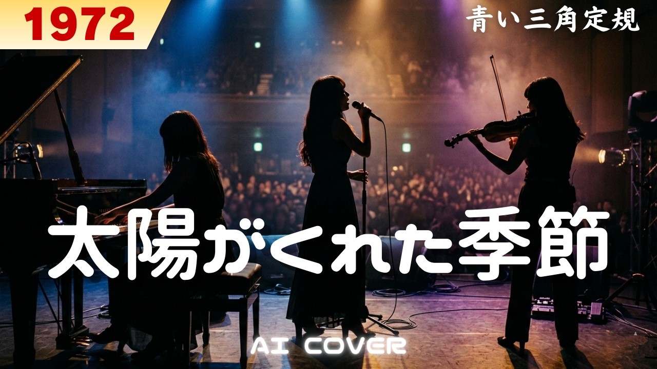 青い三角定規「太陽がくれた季節」┋青春の旅 AI アレンジ リミックス カバー曲【歌詞/Lyrics】