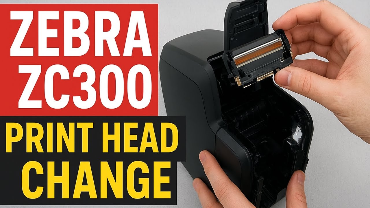 Zebra ZC300 Card Printer Print Head Change | Step-by-Step Replacement Guide