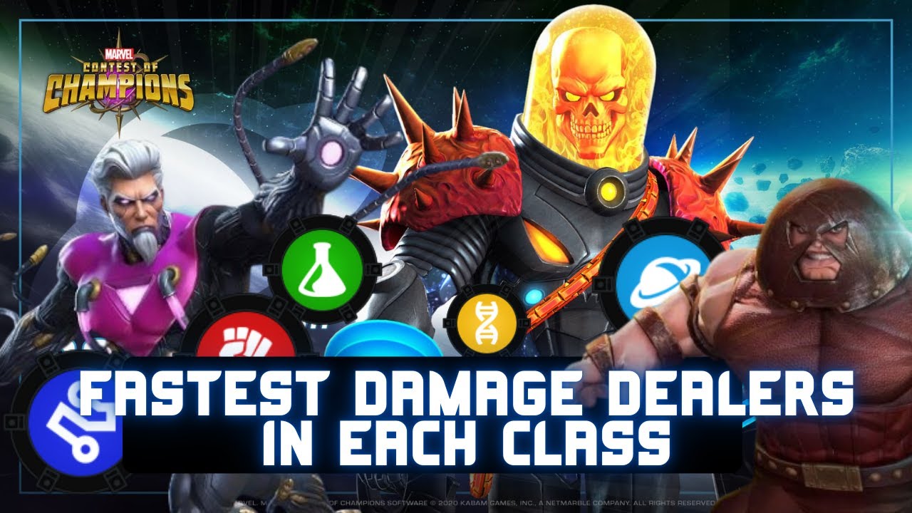 🔥 FASTEST Damage Dealers in Each MCOC Class