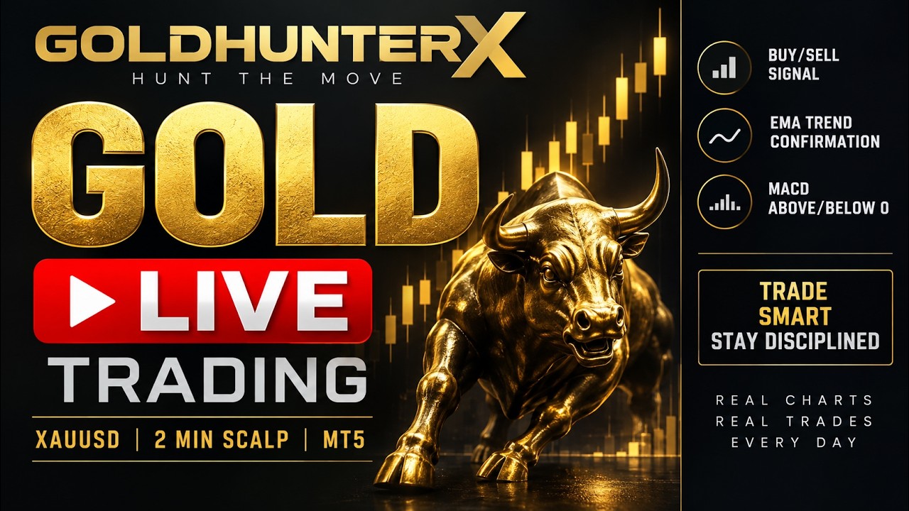 🔴 LIVE  GOLD TRADING |/ XAUUSD BUY & SELL SIGNALS | GOLDHUNTER X