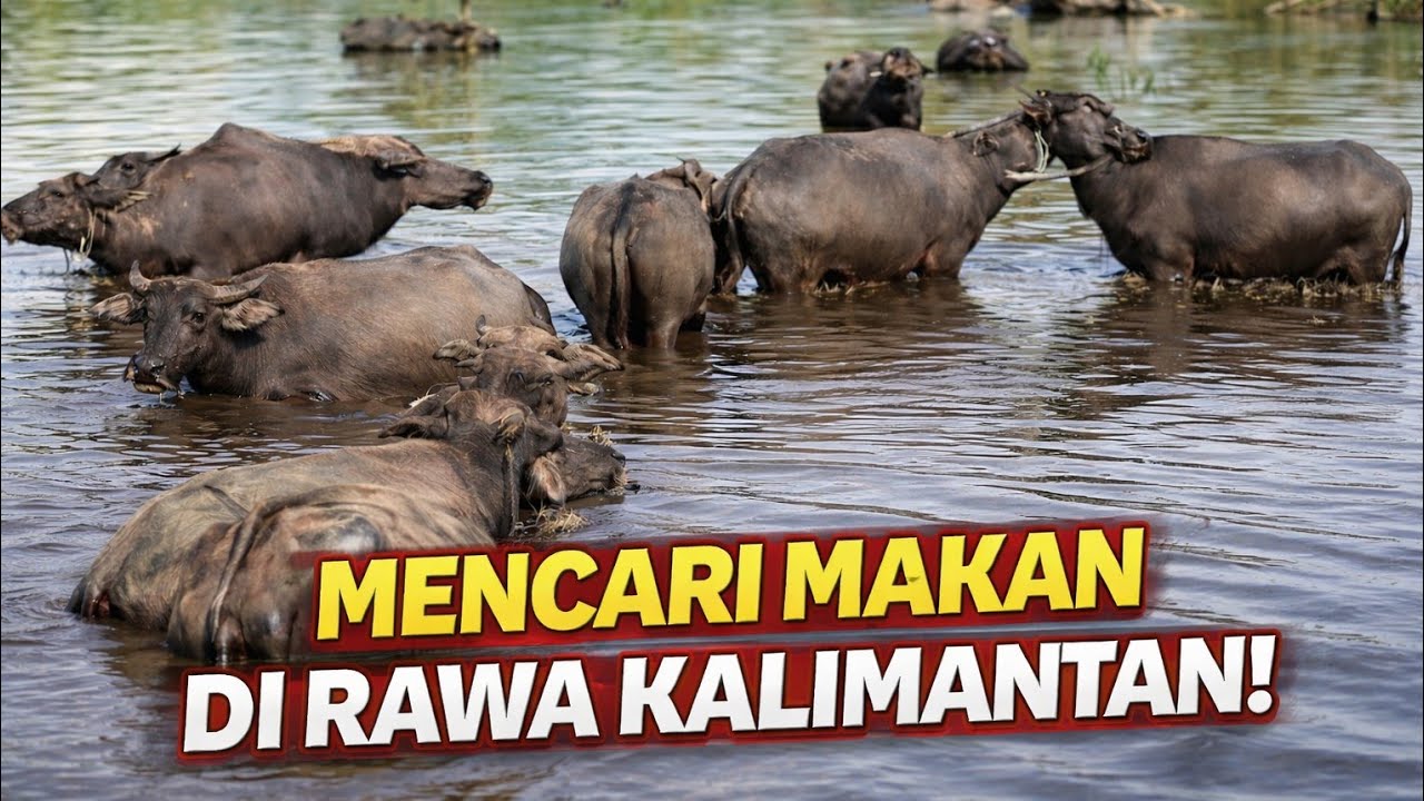 Mencari Makan di Rawa Kalimantan