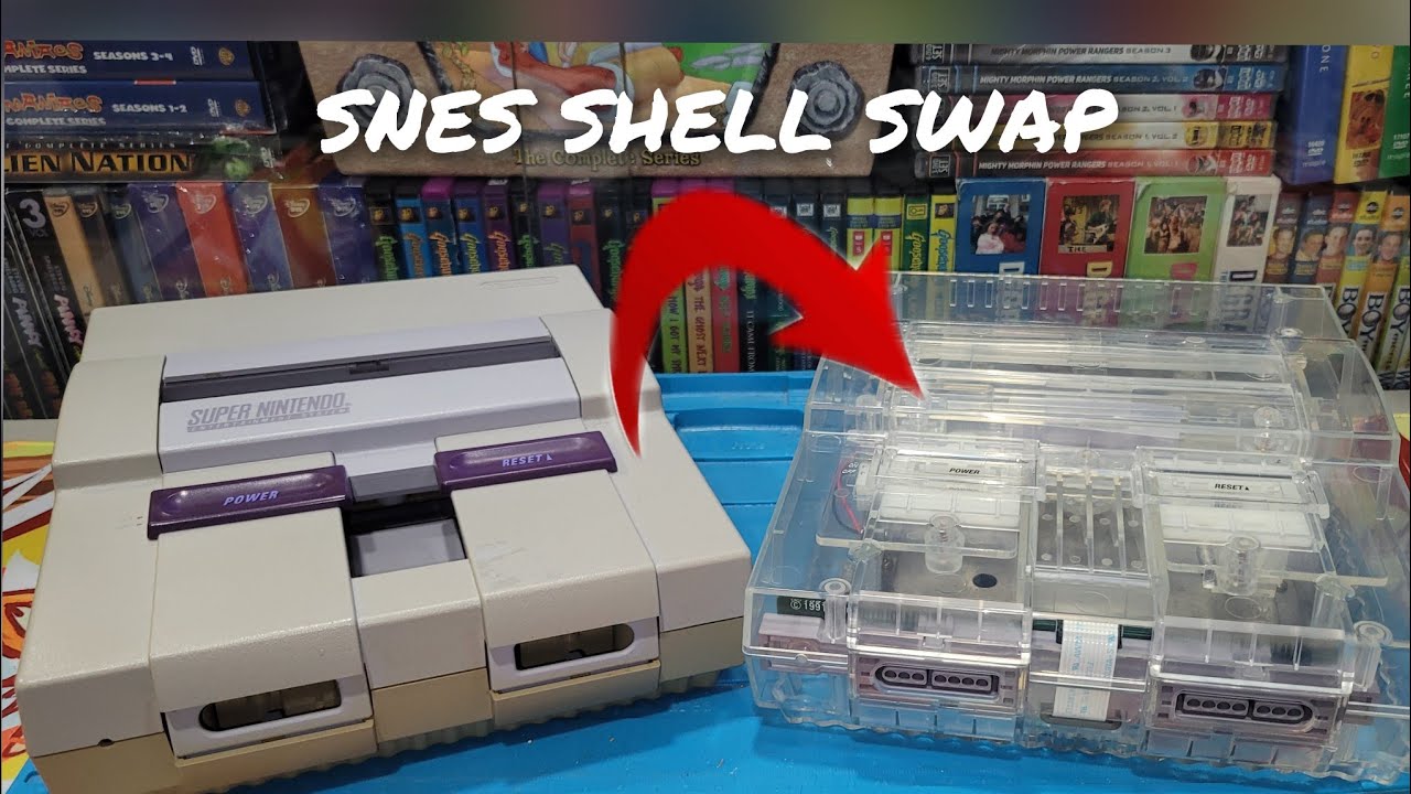 Замена корпуса Super Nintendo Crystal Clear Shell | Коллекционер консолей