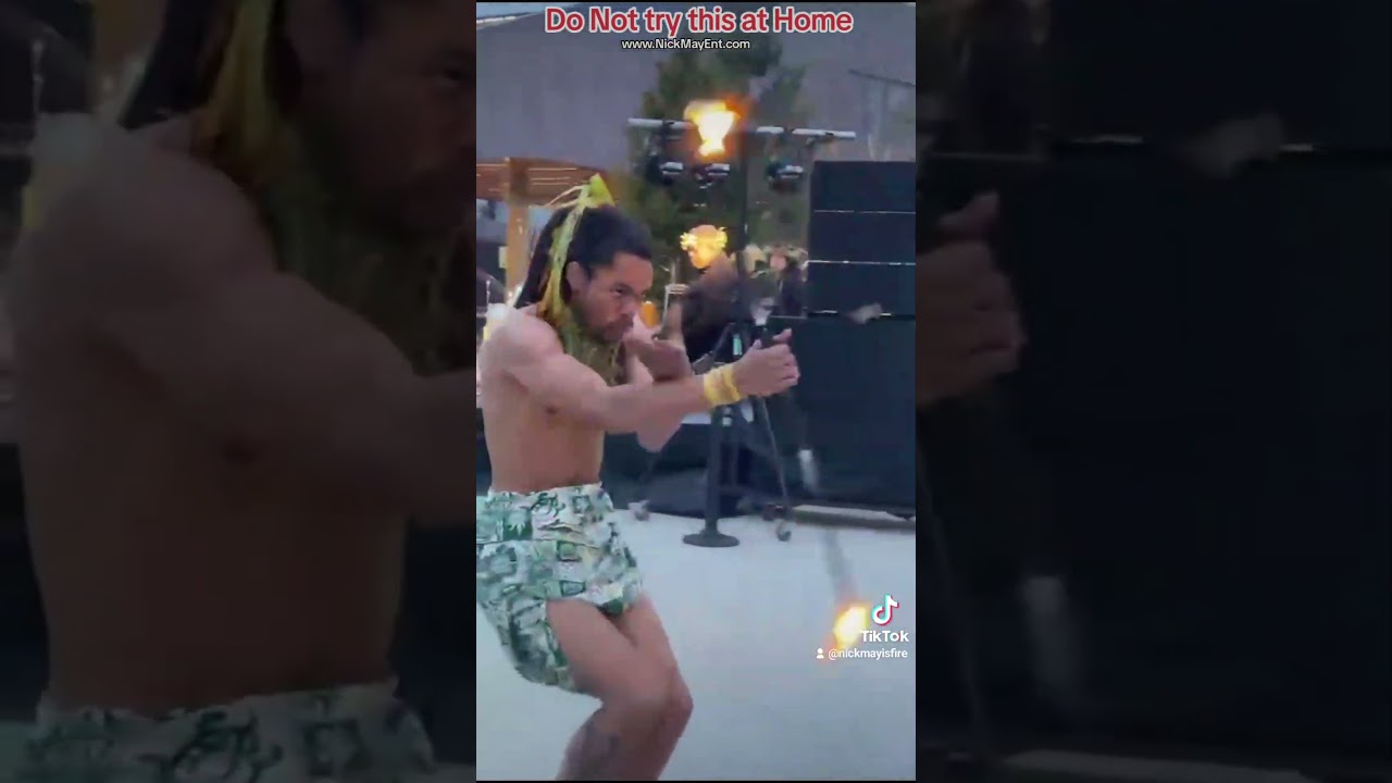Yesterday's Performance in Wisconsin at  @TitletownTech for their #Luau #fireknifedance #firestaff