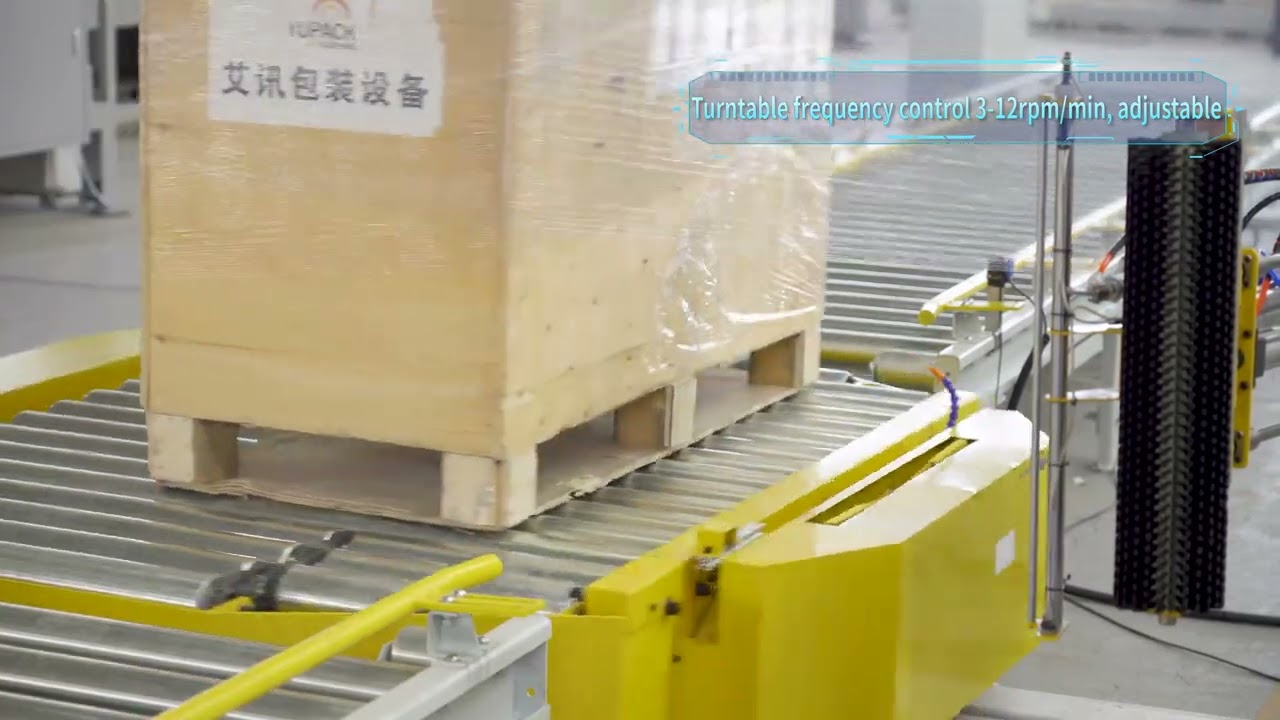 Fully automatic pallet wrapping machine online machine