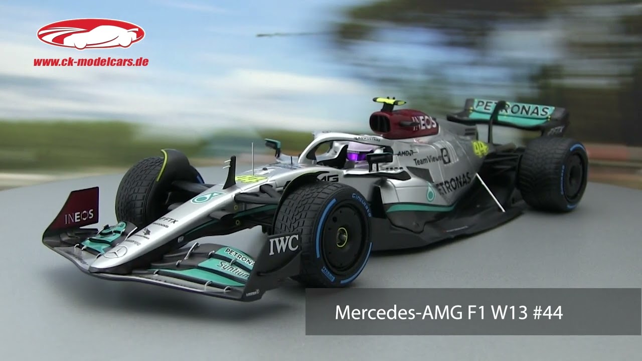 ck-modelcars-video: L. Hamilton Mercedes-AMG F1 W13 #44 8th Monaco GP Formel 1 2022 1:18 Minichamps