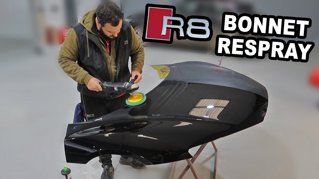 Audi R8 Bonnet Restoration - Resprayed after Damage!