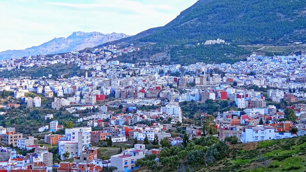شفشاون&lrm;  - Uta el Hammam Square - Grande Mosque - Medina - Chefchaouen - Morocco