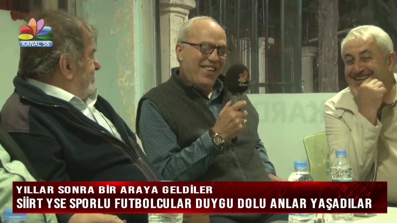 YILLAR SONRA BİR ARAYA GELDİLER, SİİRT YSE SPORLU FUTBOLCULAR DUYGU DOLU ANLAR YAŞADILAR