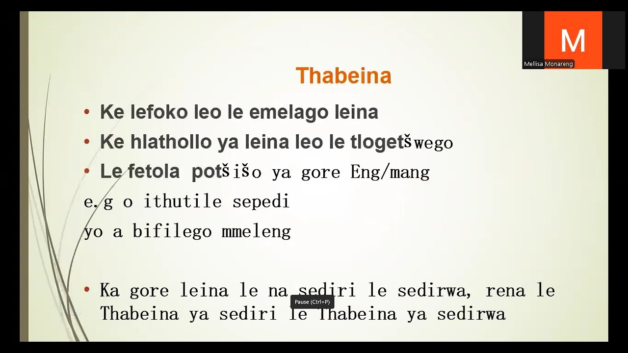 Mafoko re lebeletši Lefokofokwana