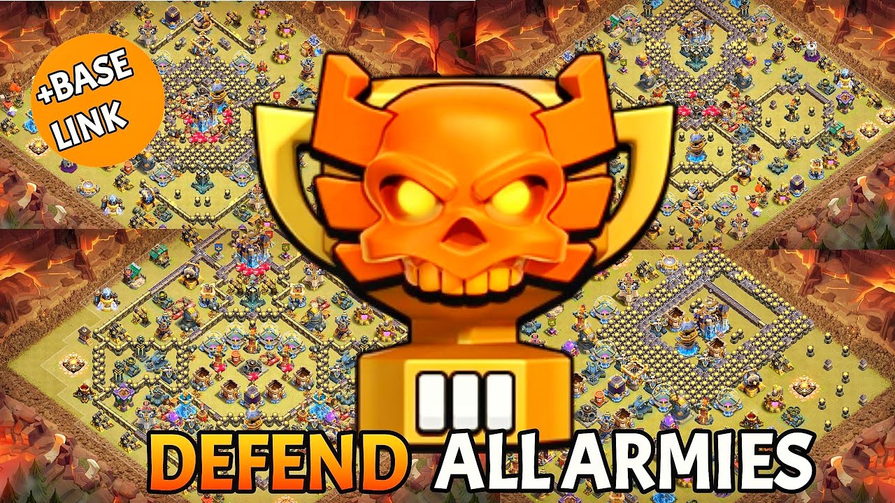 *NEW TH18 CWL* + LEGEND BASE LINK| BEST TH18 ANTI 3 STAR BASE IN CLASH OF CLANS🔥