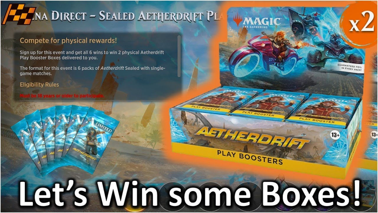 Curve + Tempo + Removal = Booster Boxes!! - Sealed Aetherdrift Arena Direct [MTG Arena]