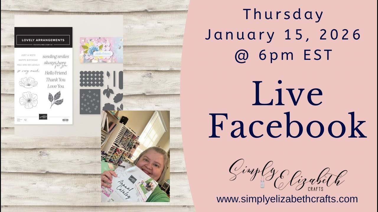 LIVE Facebook replay | Lovely Arrangements Bundle Stampin' Up! | Easy handmade card