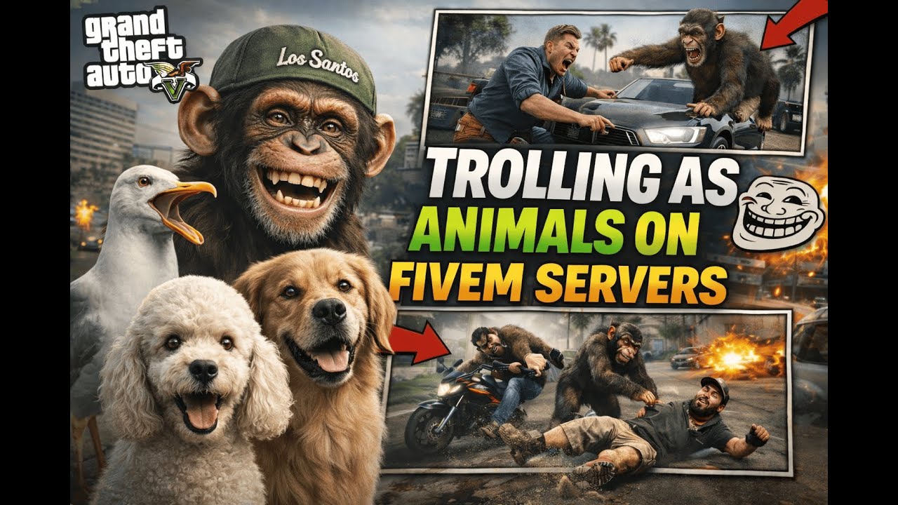 TROLLING AS ANIMALS ON FIVEM SERVERS