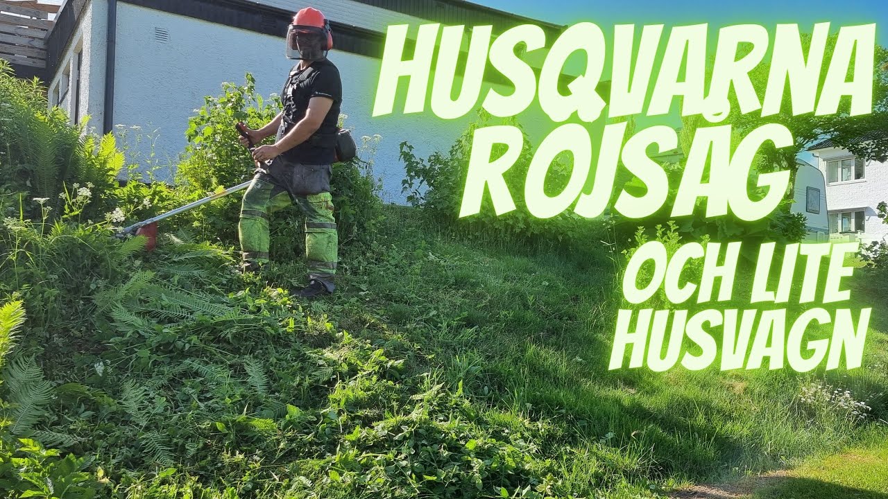 Husqvarna röjsåg och lite husvagn