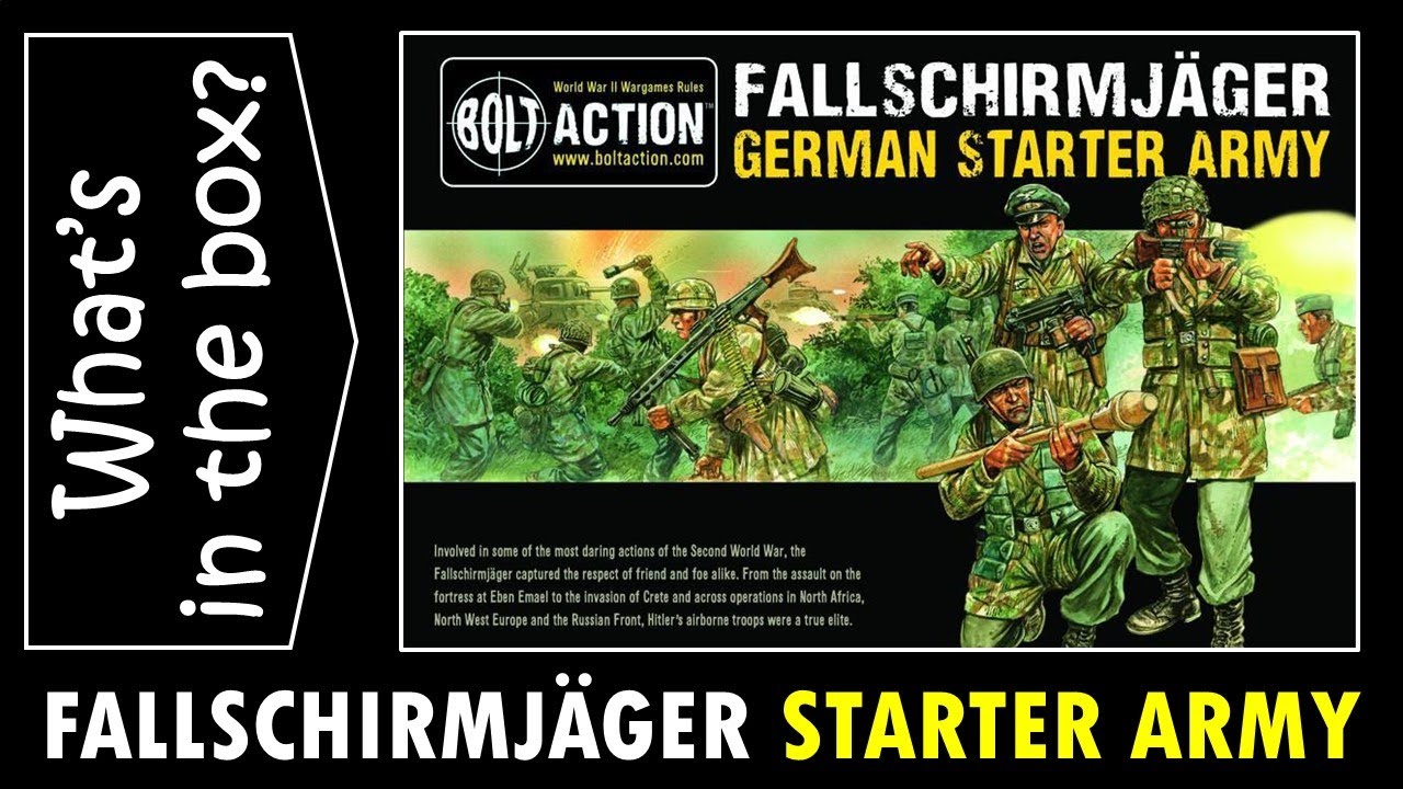 Bolt Action Fallschirmjager German Starter Army — распаковка и обзор