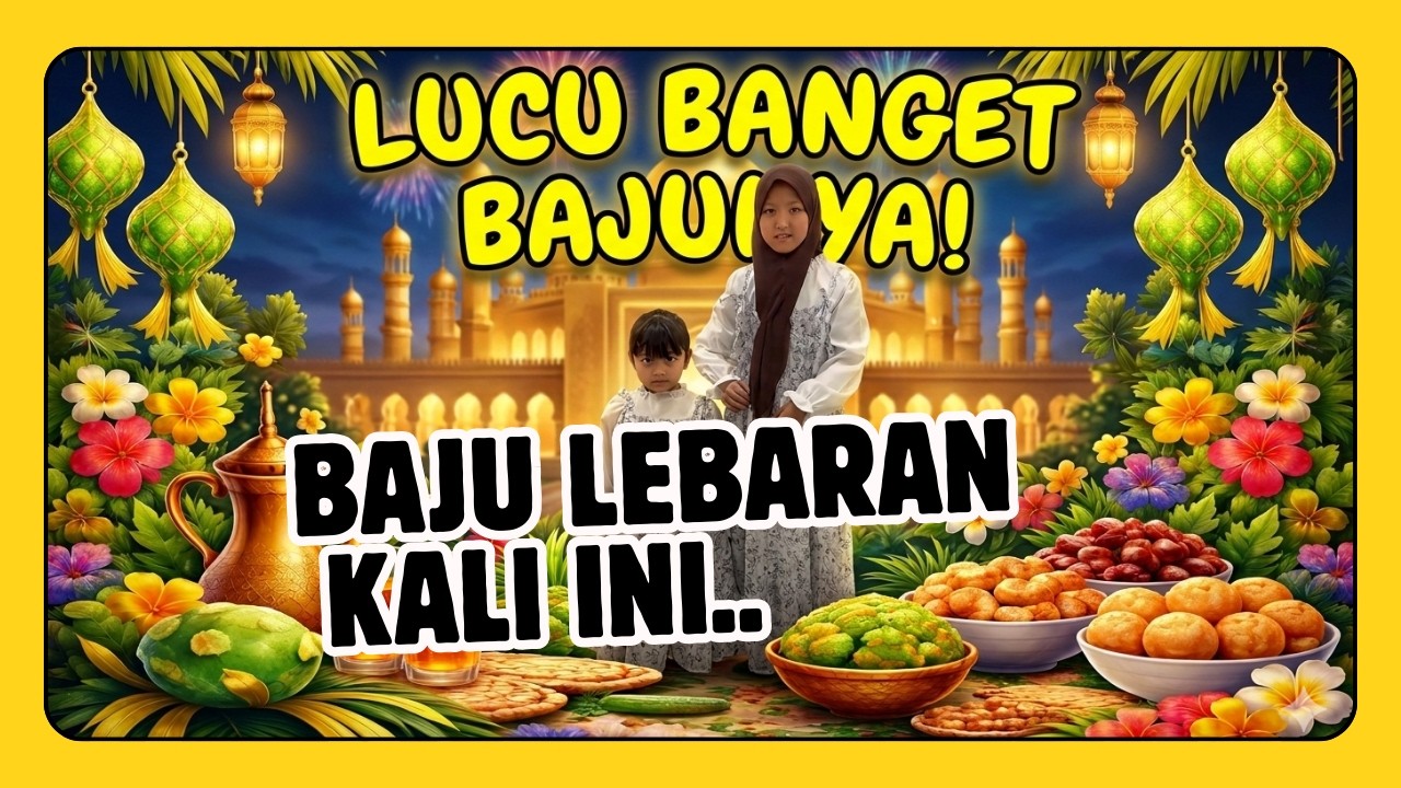 LUCU BANGET BAJUNYA! Anak Pilih Baju Lebaran Idul Fitri