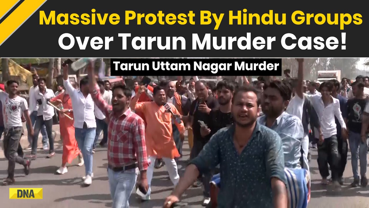 Delhi News: Hindu Groups Hold Massive Protests Over Uttam Nagar Tarun Murder Case | Uttam Nagar News