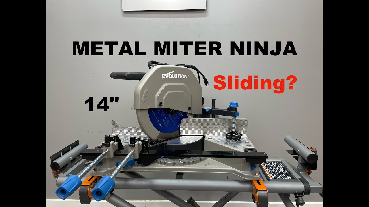 23-44 | Evolution S355MCS Metal 14 inch Miter saw review | Clamp master | metal ninja