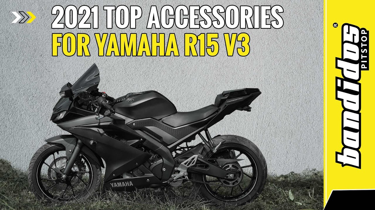 2021 updated accessories for Yamaha R15 V3 by Bandidos PITSTOP