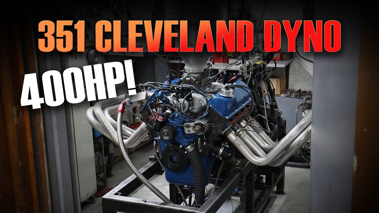 351 Cleveland V8 Engine Dyno For 1970 Ford Mustang Fastback Mach 1 M Code