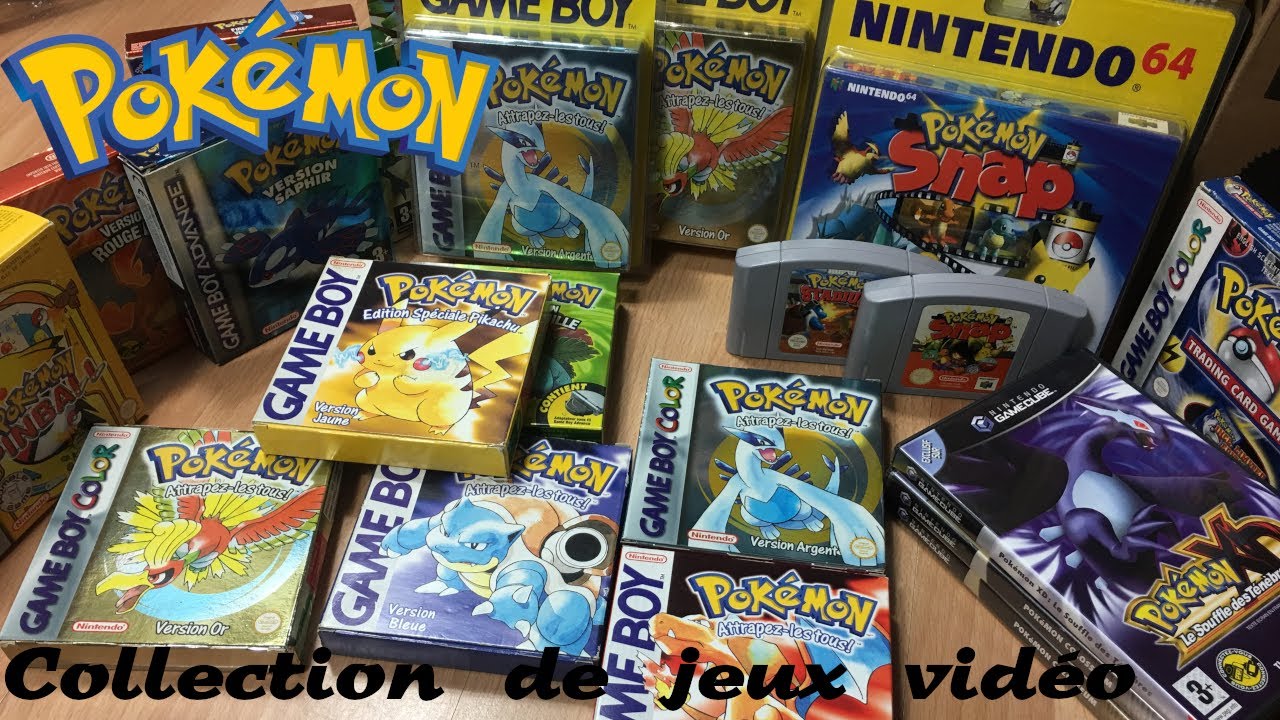 Toute ma collection de jeux vidéo Pokémon Game boy GBA  N64 et Gamecube  sur consoles rétro! 😍
