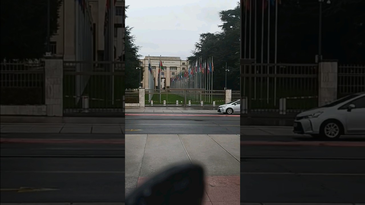 Outside United Nation Geneva
