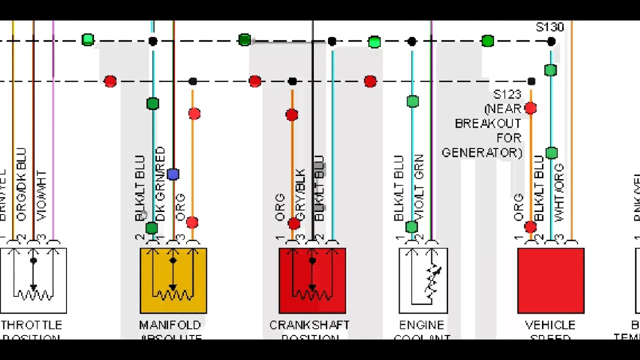 dodge neon 2000  2005 diagrama control motor remarcado map sensor