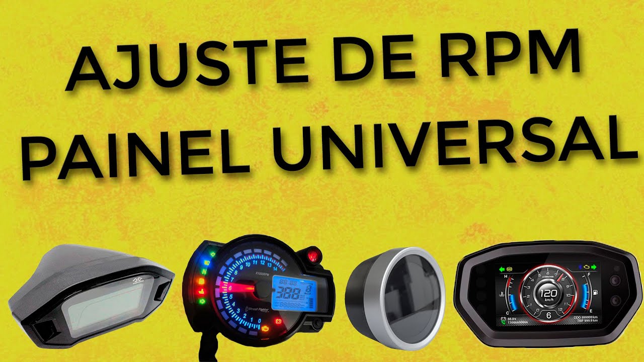 Como ajustar o RPM em painel digital universal