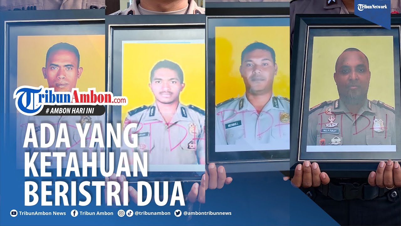 4 Polisi di Tual-Maluku Dipecat Tak Hormat, Ada yang Lari Tugas hingga Ketahuan Beristri Dua