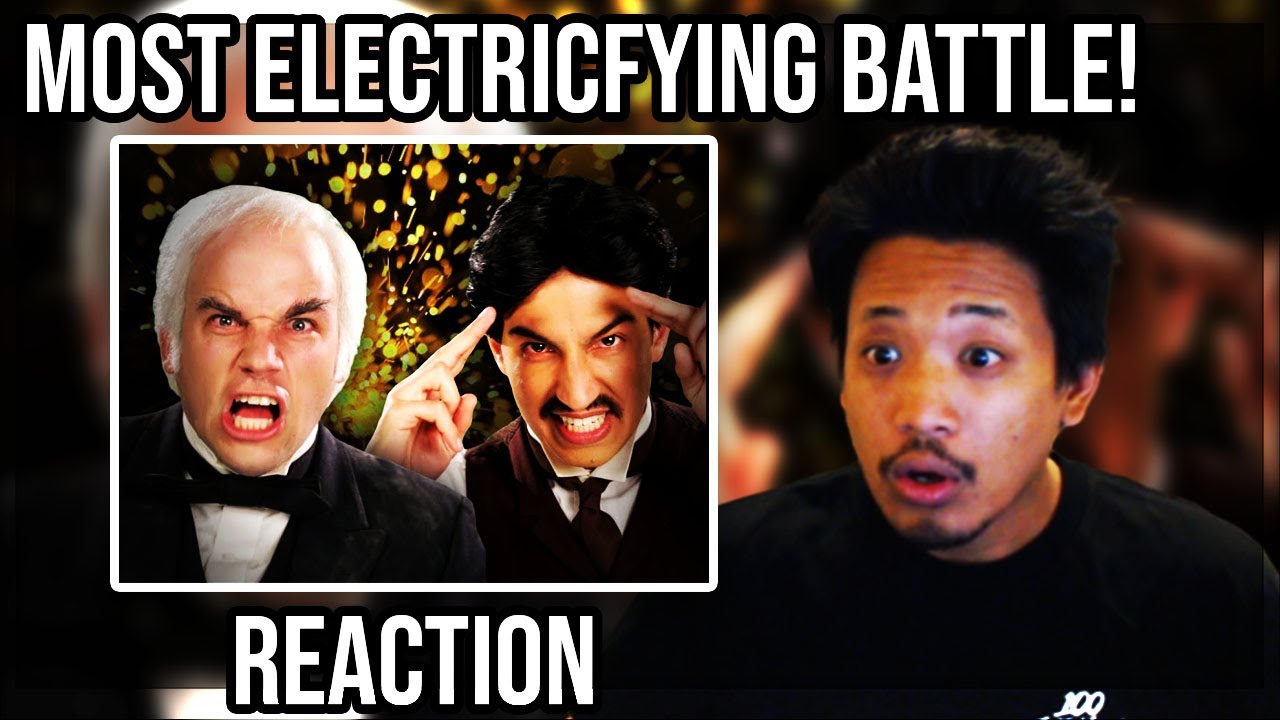 Nikola Tesla vs Thomas Edison. Epic Rap Battles of History REACTION!