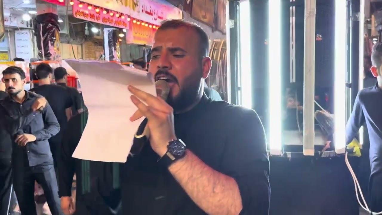 الحاج عدي الكعبي حسين التميمي ليله العاشره من محرم الحرام 2024 اخر ليله خلصت ياحسين العشره