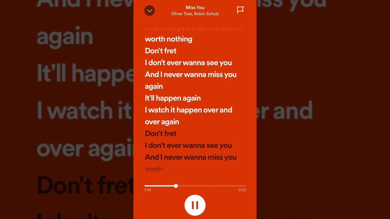 Miss you by Oliver tree (lyrics)