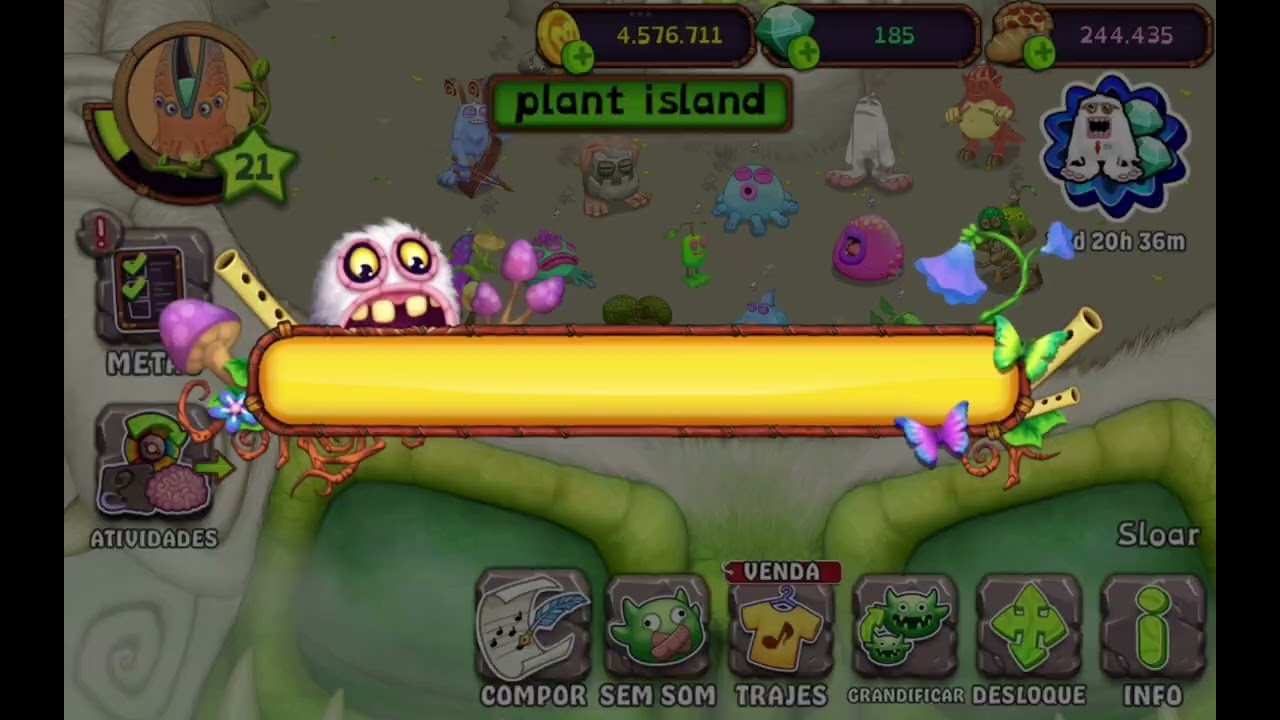 Plant island in composer island all sounds 