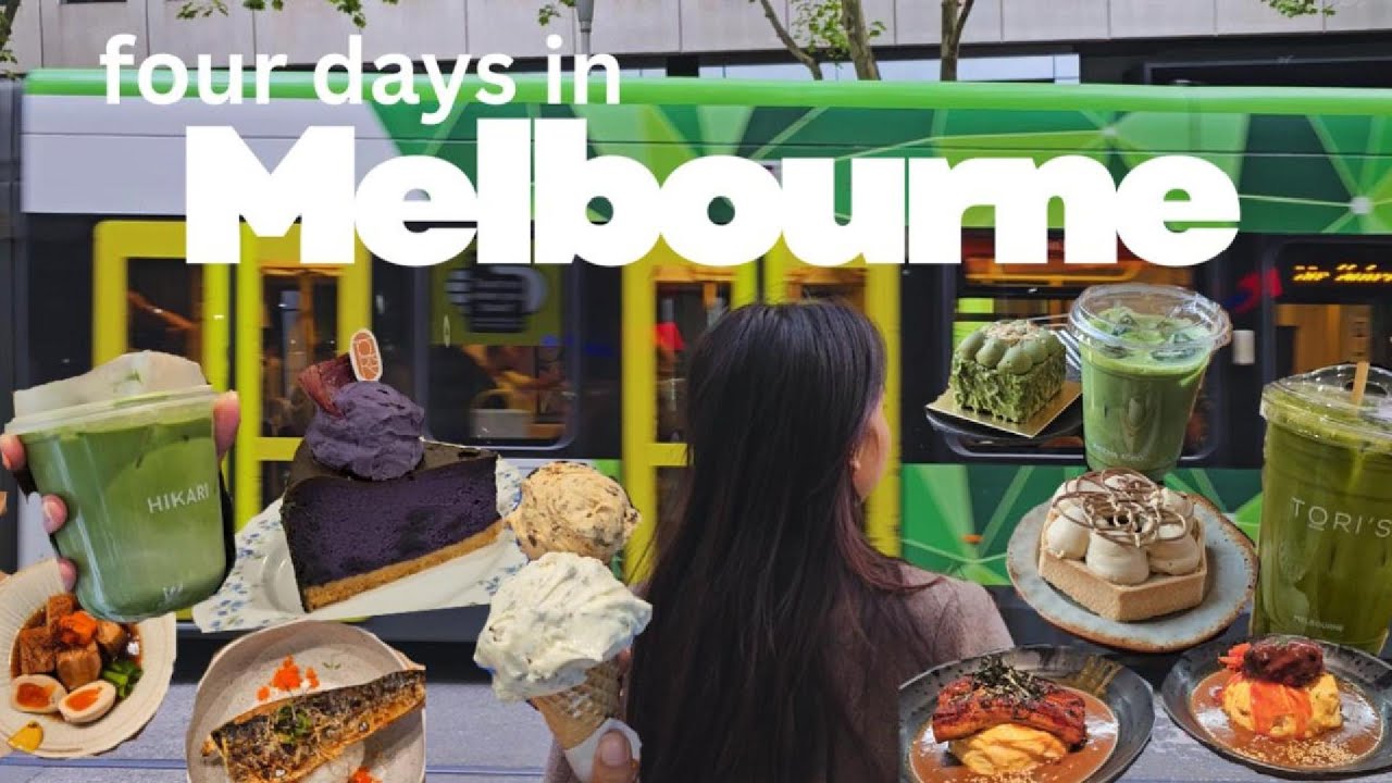 MELBOURNE VLOG 4d3n | matcha spots, trendy cafe, sightseeing, melbourne marathon