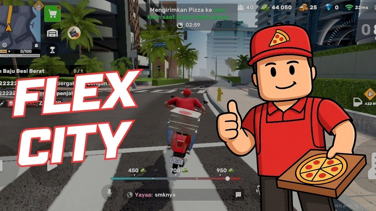 GUA JADI PENGANTAR PIZZA DI FLEX CITY
