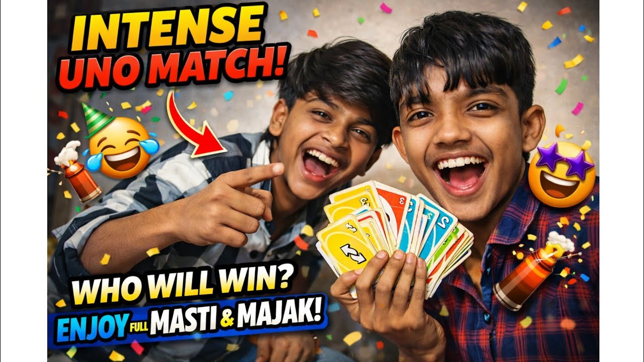 UNO Game Challenge 🔥 | Itni Masti Ki Hadd Paar 🤣 | #vlogging #dailyvlog 🔚