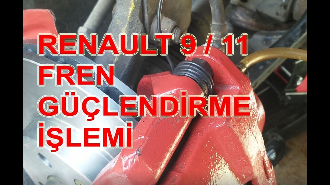 Fren Güçlendirme İşlemi - Renault 9 Hava Soğutmalı Disk Fren Geçiş